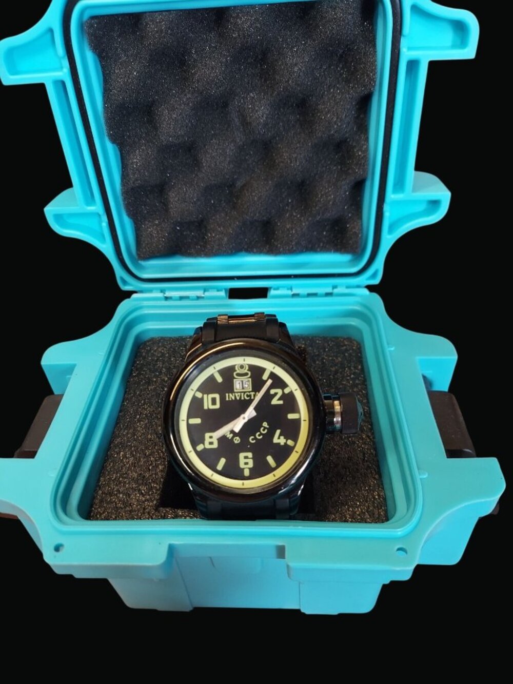 Invicta Russian Diver 1959 Watch With Protective Carrying Case